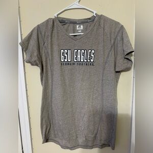 Women’s grey GA Southern Vneck tshirt size Large
